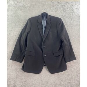 Michael Kors Suit Jacket 44 L Black Camel Hair Luxury Designer Premium Sport
